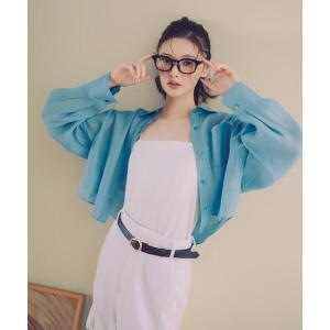 ブラウス シャツ 「青島心さん着用」短丈シアーシャツ / 1216110410 レディース
