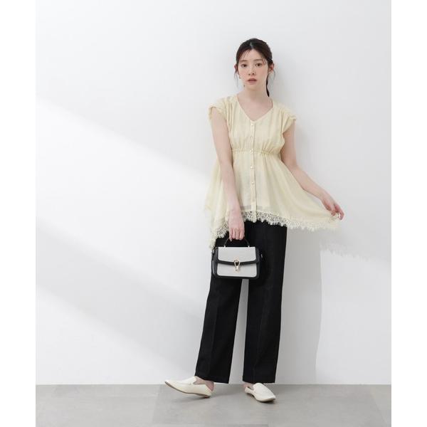 スラックス パンツ ワイドフレアスラックスパンツ / 1216130400 レディース