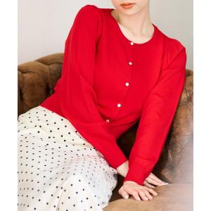 カーディガン 2026春夏新作 「機能性」サマービジューカーディガン レディース