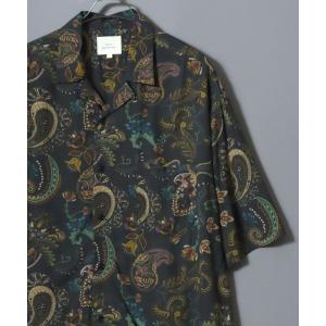 シャツ Rayon Patterned Aloha Shirt / レーヨン総柄アロハシャツ 開襟シャツ メンズ トップス ハワイアンシャツ 半袖