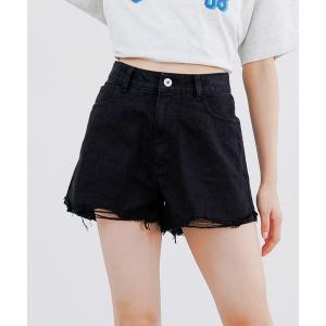 パンツ ダメージデニムショートパンツ キッズ 子供服 女の子