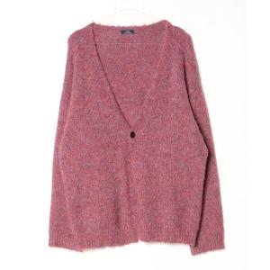 「URBAN RESEARCH」 ニットカーディガン L ピンク メンズ