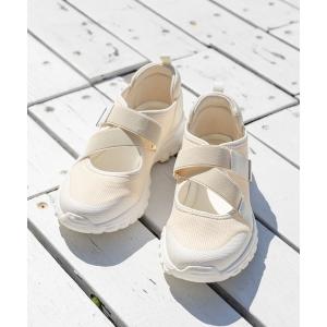「GLOBAL WORK」 ローカットスニーカー MEDIUM アイボリー レディース