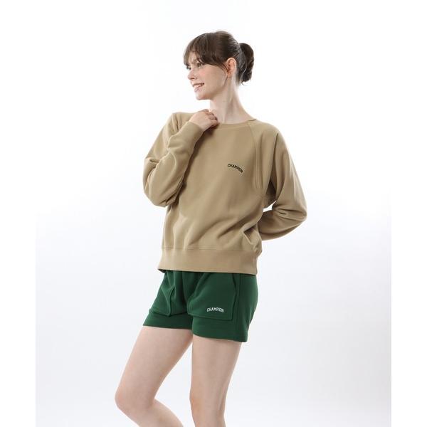 「Champion」 スウェットカットソー MEDIUM ベージュ レディース
