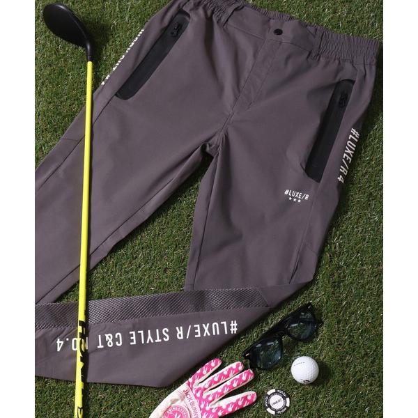 「LUXE/R GOLF」 チノパンツ LARGE チャコールグレー メンズ