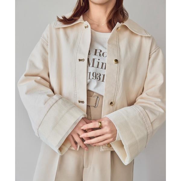 「INTER FACTORY」 デニムジャケット FREE アイボリー レディース