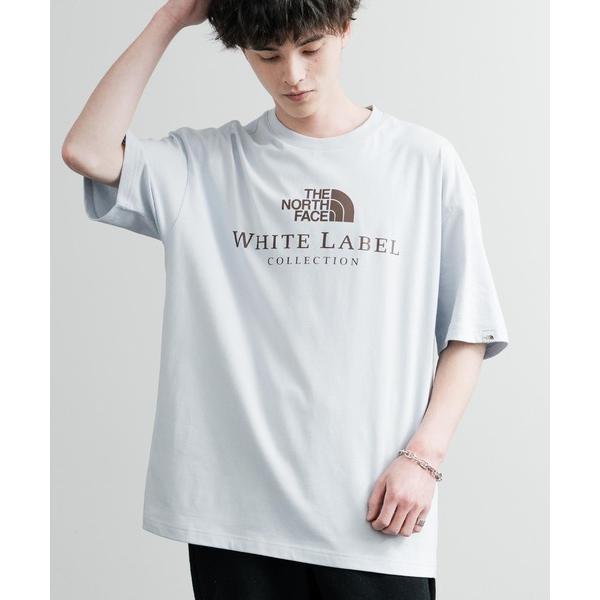「THE NORTH FACE」 半袖Tシャツ M ライトブルー メンズ