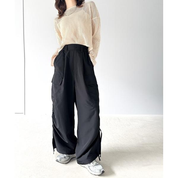 「Java」 イージーパンツ LARGE ブラック レディース