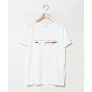 「TOMMY HILFIGER」 半袖Tシャツ S ホワイト レディース