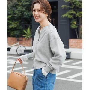 カーディガン 「WEB/一部店舗限定カラー」コットンスウェットジップカーディガン｜スウェットカーデ/大人カジュアル/羽織/春服 レディース