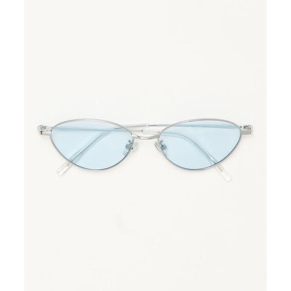 サングラス WEGO/「26年春夏新作」メタルフレームキャットアイカラーレンズアイウェア レディース