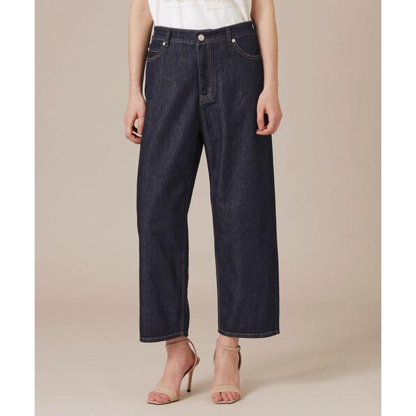 ジーンズ デニム デニムパンツ 「eclat5月号掲載」コットンレーヨンデニムパンツ レディース