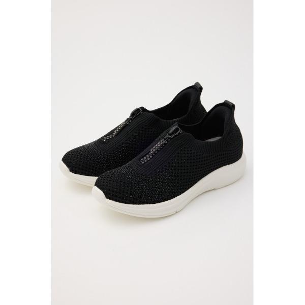 スニーカー デザインZIPハンディライトスリッポン レディース