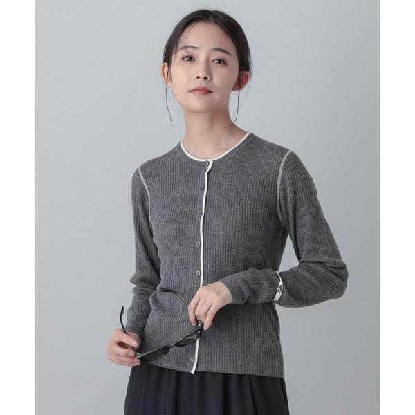 カーディガン MATINEE LINE/シルク混配色カーディガン/646676 レディース