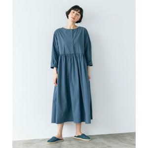 ワンピース 「natural by clip」コットンサンドウォッシュ切り替えワンピース