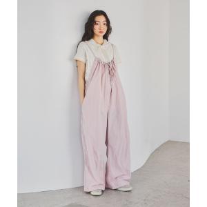 サロペット オーバーオール モンスターギャザーサロペット レディース