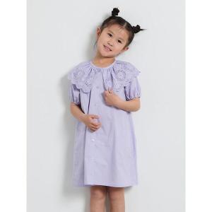 ワンピース スカラップレース襟付きワンピース キッズ 子供服