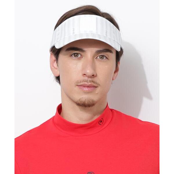 サンバイザー 「PING APPAREL」ストライプ総柄プリントバイザー 「NATIVE」 (MEN...