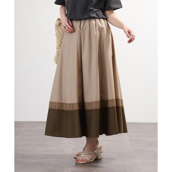 スカート EGLANTINE バイカラー配色スカート