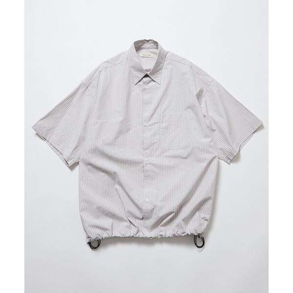 シャツ 限定展開 ワイドシルエット スピンドル レギュラーカラー ショートスリーブ シャツ / ヘム...