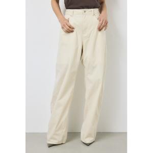 スラックス パンツ コーデュロイ カーブワイドパンツ レディース