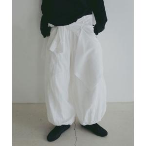 パンツ ダブルガーゼバレルパンツ レディース