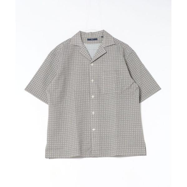 シャツ 「JN」「it」「g-stage」オープンカラープリント半袖シャツ メンズ レディース