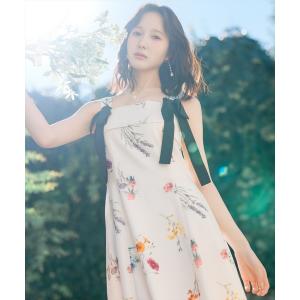 ワンピース 「3/12(thu)発売」ボタニカルフラワーシアーワンピース