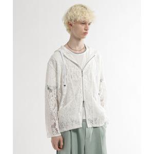 パーカー フラワーレースZIPパーカー(HARE) メンズ レディース