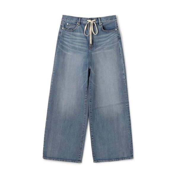 ジーンズ インディゴデニム ドローコードパンツ メンズ