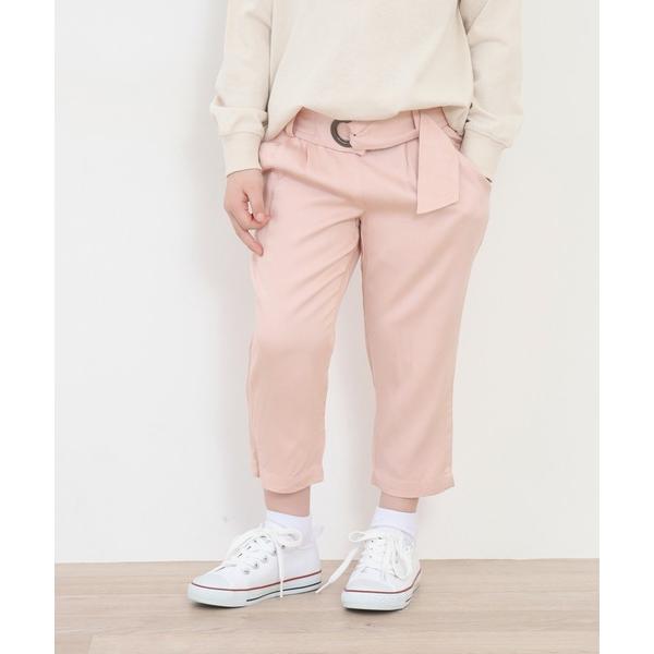 パンツ リングベルト アンクル丈ワイドパンツ キッズ 子供服 女の子