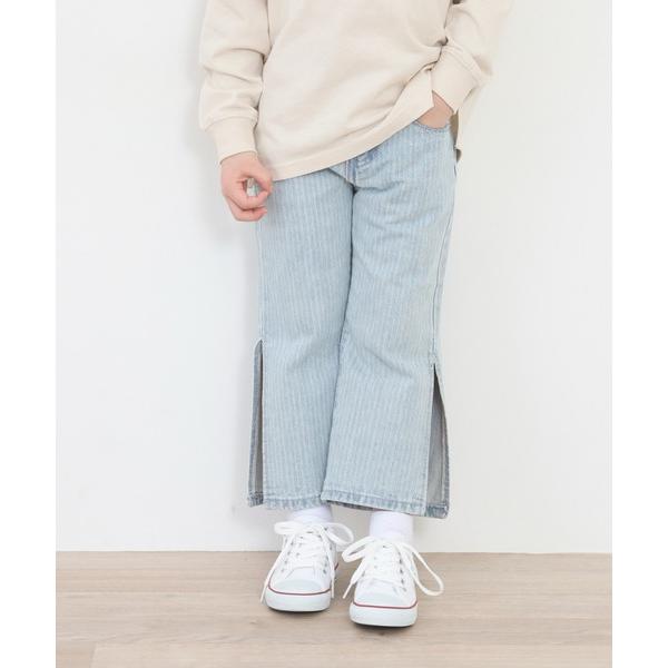 パンツ アンクル丈 ワイドデニムパンツ キッズ 子供服 女の子