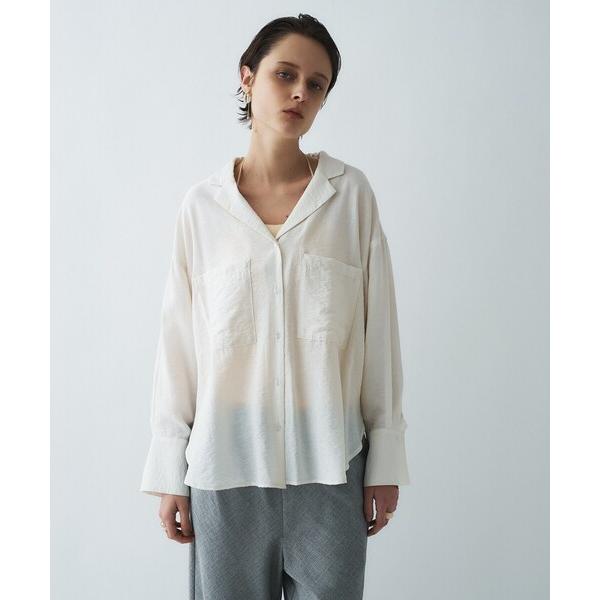 ブラウス シャツ 「手洗い可」テーラードカラーシャツ レディース