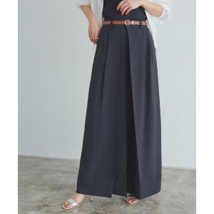 パンツ 「RASW」インバーテッドプリーツワイドパンツ レディース