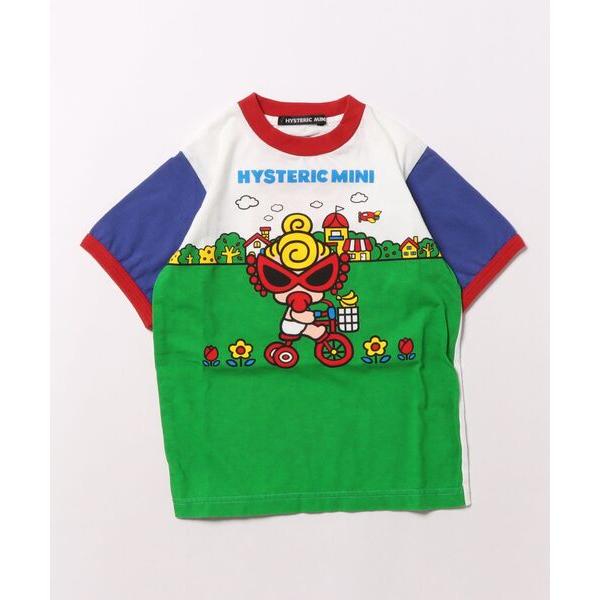 tシャツ HAPPY DRIVE マルチカラー 半袖Tシャツ キッズ 子供服 男の子 女の子