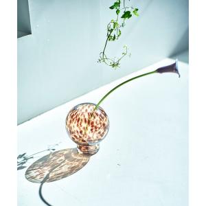 花瓶 FLOWER VASE BALL LEOPARD　フラワーベース