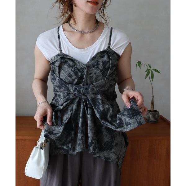 ブラウス シャツ タイダイマルチWAYシャツ レディース