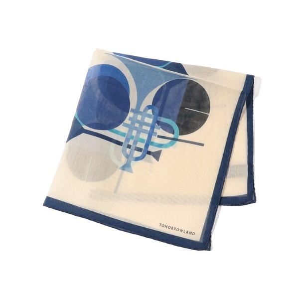 スカーフ バンダナ TOMORROWLAND コットンシルク プリントポケットチーフ メンズ