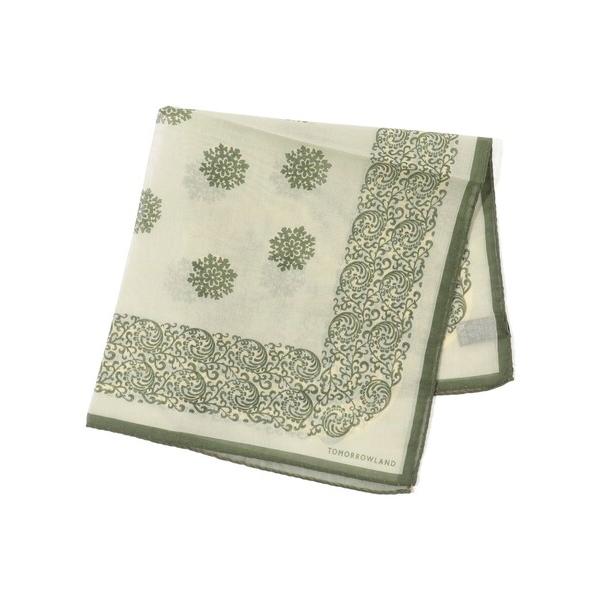 スカーフ バンダナ TOMORROWLAND コットンシルク プリントポケットチーフ メンズ