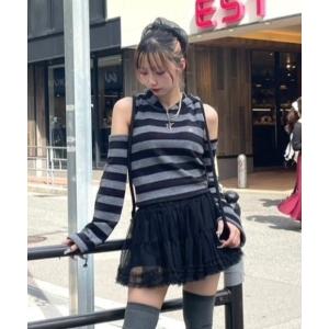 「UGLY SHADOW」 ミニスカート ONE SIZE ブラック レディース