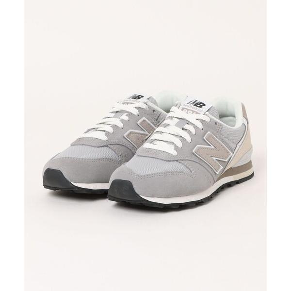 「New Balance」 ローカットスニーカー 24.5cm グレー レディース