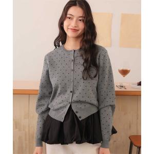「titivate」 ニットカーディガン M グレー レディース