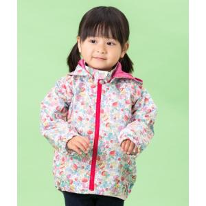 コート アウター 総柄ウインドブレーカー キッズ 子供服 女の子