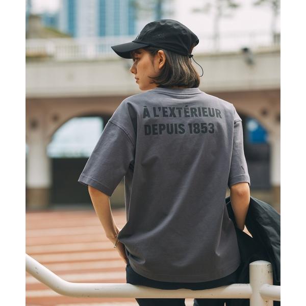 tシャツ AIGLE オーバーサイズバックプリントロゴ 半袖Tシャツ メンズ レディース
