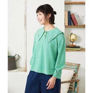 tシャツ Aventura セーラーカラーアニマル刺繍入りカットソー レディース