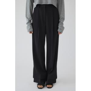 スラックス パンツ 卒業式 Cuff detail straight PT カフ ディテール ストレート パンツ レディース