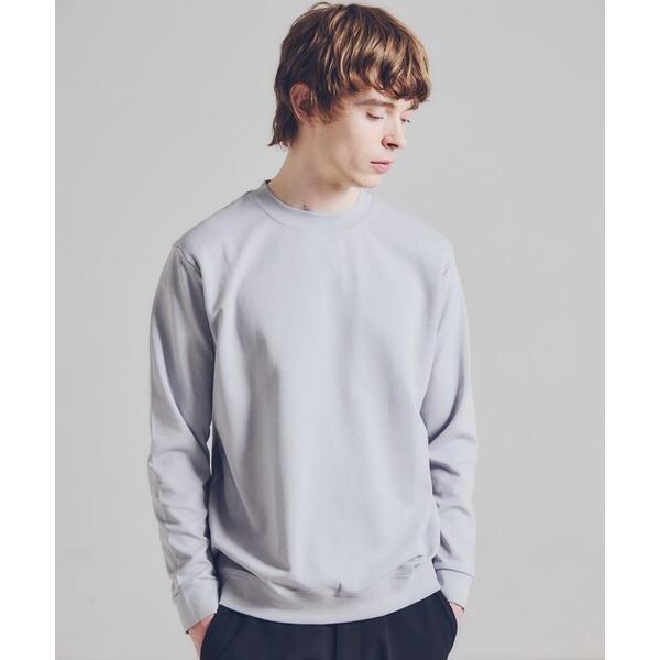 tシャツ 「SMART CLOSET」シルキータッチ モックネック 長袖Tシャツ メンズ レディース