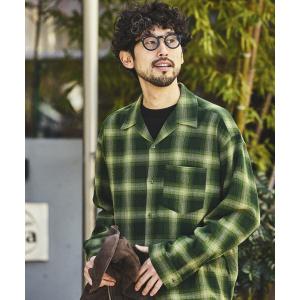 シャツ 先染めオンブレチェック シアーシャツ/リラックスフィット メンズ｜ZOZOTOWN Yahoo!店