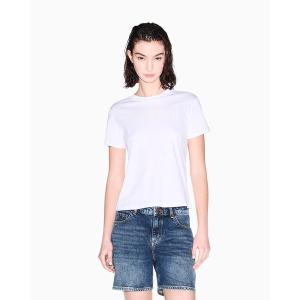 tシャツ 「A|X アルマーニ エクスチェンジ」スパンコールロゴ 半袖クルーネックTシャツ/REGULAR BOXY レディース