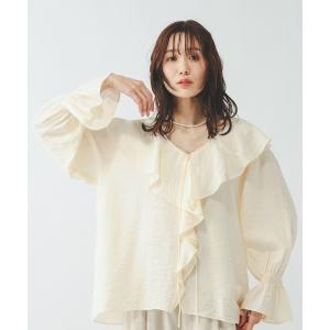 フリルスキッパーブラウス レディース